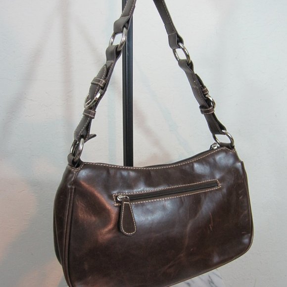 Faux Leather & Cow Hide Western Shoulder Bag - Picture 2 of 8